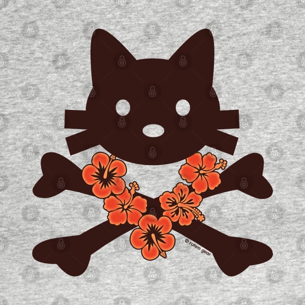 Kitty X-Bones Hawaii T-Shirt by jrotem